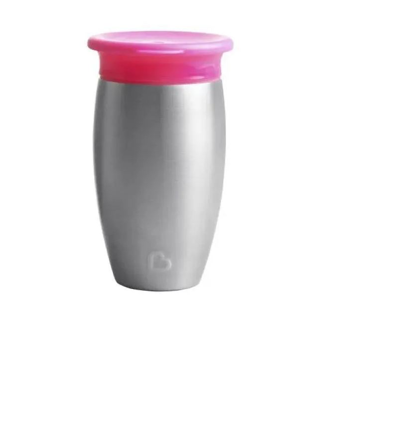Munchkin Copo Térmico Inox 296ml +12M Rosa