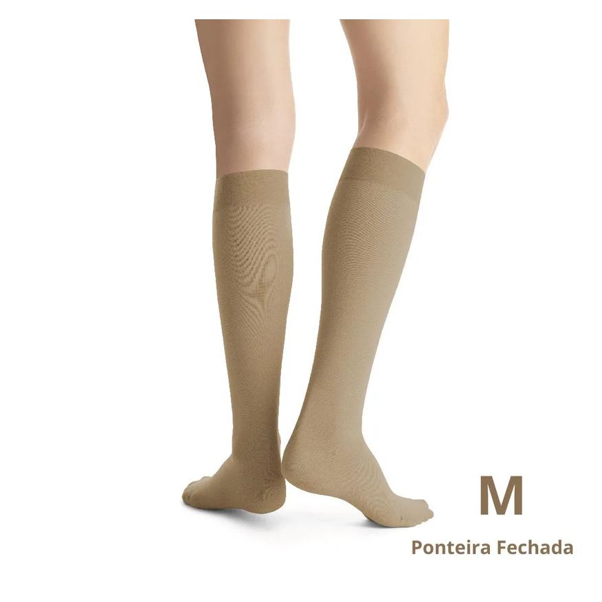 Jobst Meia de Compressão 3/4 Opaque 20-30Mmhg - Natural M Ponteira Fechada