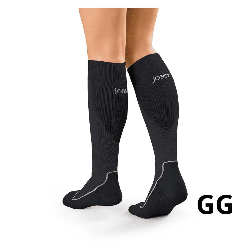Jobst Meia de Compressão 3/4 Sport 20-30Mmhg - Preta GG