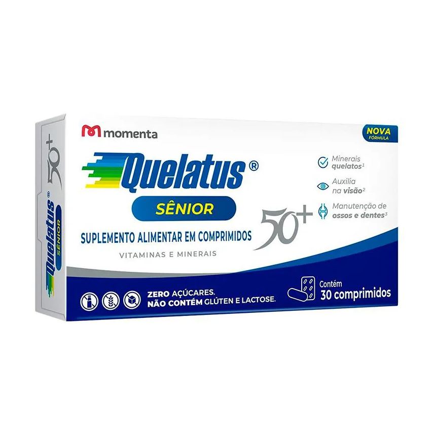 Momenta Suplemento Alimentar Quelatus Sênior 30 comprimidos