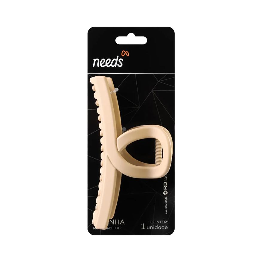 Needs Piranha para Cabelo Média Laço Nude 1 Unidade