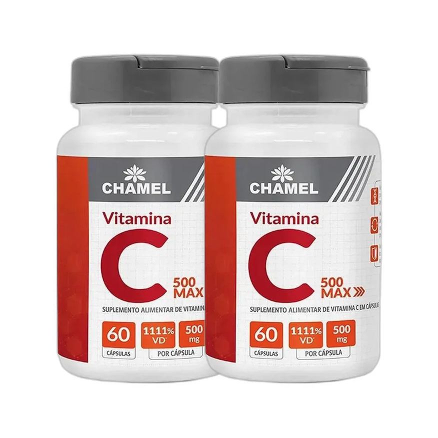 Chamel Kit 2X Max Vitamina C 500mg 60 Cápsulas