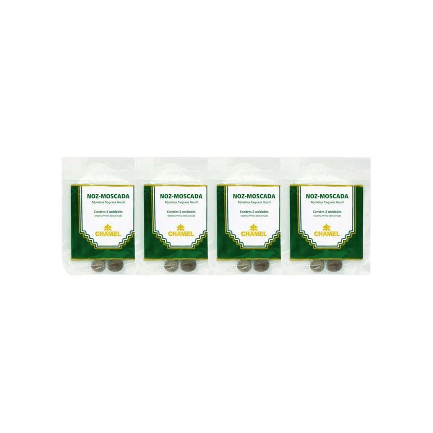 Chamel Kit 4X Pacote Noz Moscada Bola 2 Unidades
