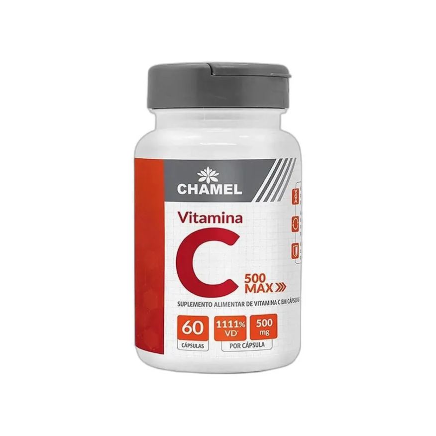 Chamel Max Vitamina C 500mg 60 Cápsulas