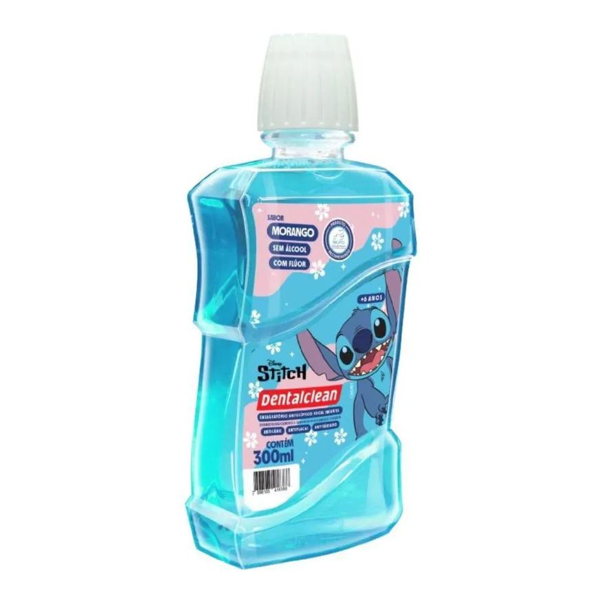 Dentalclean Antisséptico Bucal Infantil Stich Morango 300ml