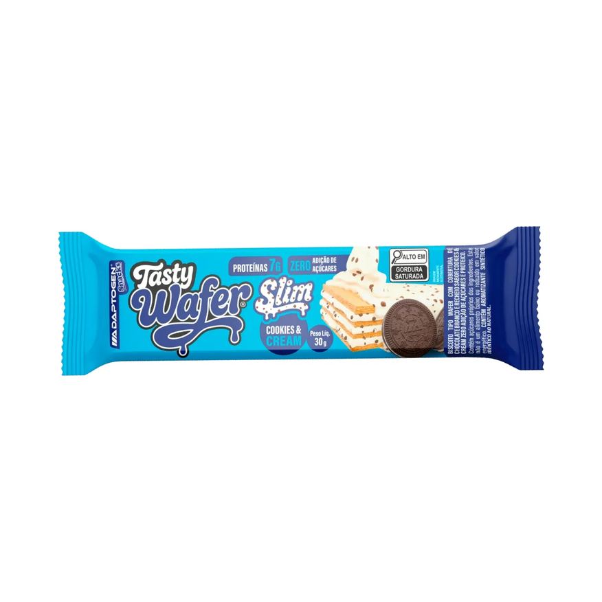 Adaptogen Snack Proteico Tasty Wafer Slim Cookies & Cream 30g