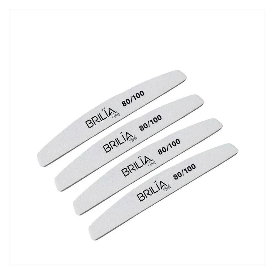 Brilia Nails Lixa Boomerang 80-100 Unidades