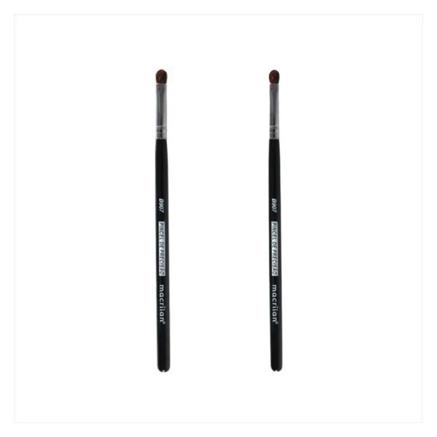 Macrilan Kit B907 Pincel Profissional de Precisão 2 Unidades