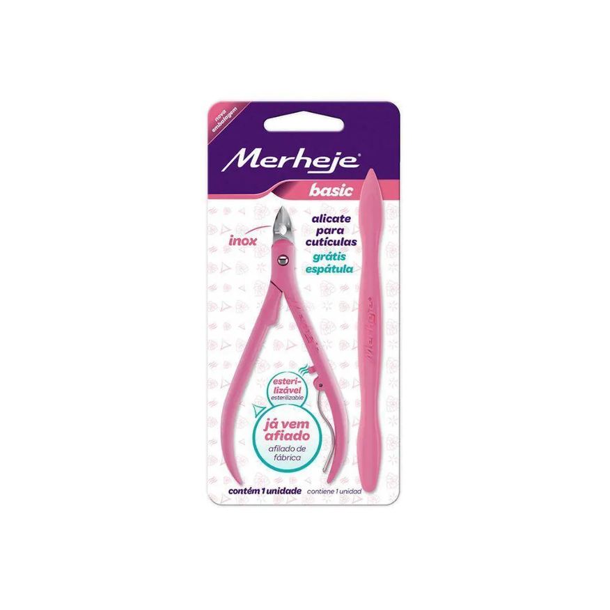 Merheje Alicate+ Espátula para Cutículas