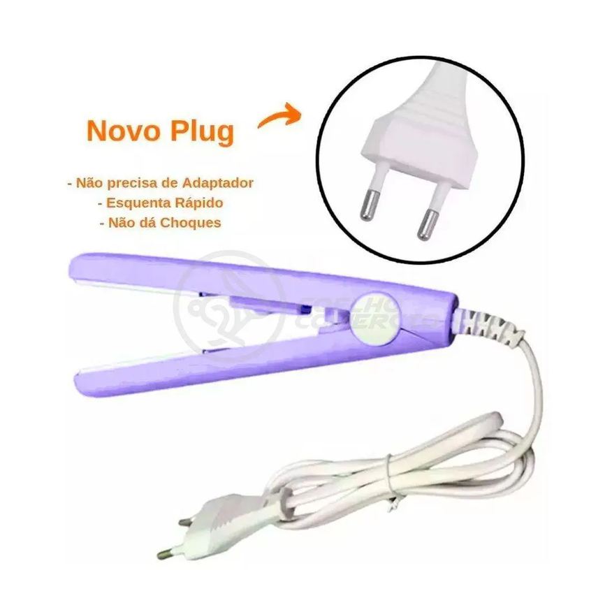 Aquilae Mini Chapinha Prancha 17Cm Bivolt 110|220V Profissional Roxo