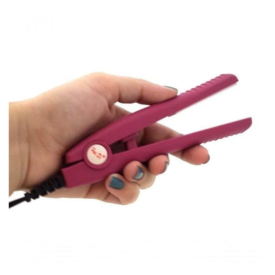 Chapinha Mini Prancha Portátil Alisa e Ondula Viajem - Roxo Bivolt