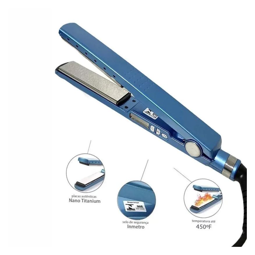Smart Tech Prancha Chapinha Profissional Titânio Nº2 Bivolt