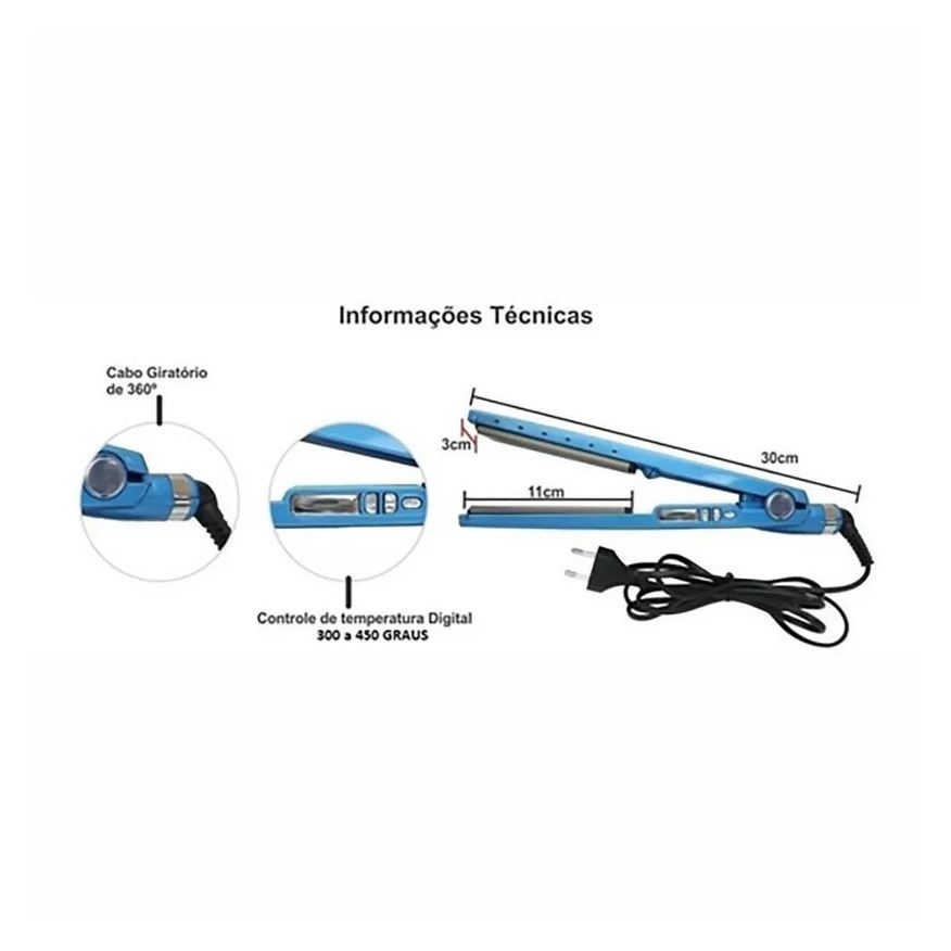 Smart Tech Prancha Chapinha Profissional Titânio Nº43 Bivolt