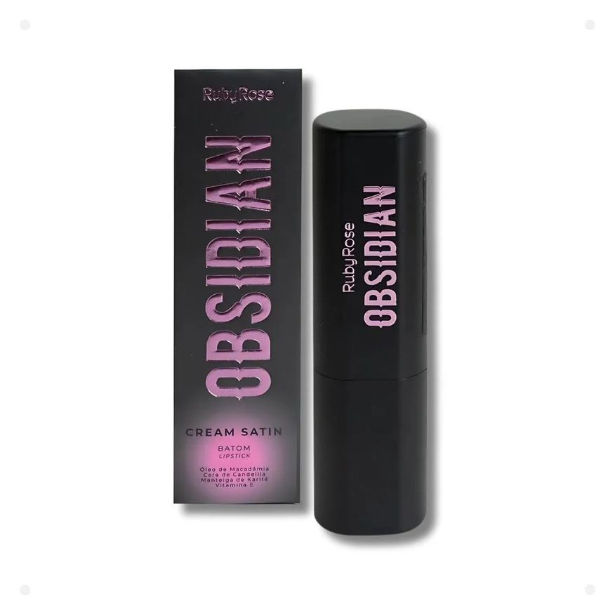 Ruby Rose Batom Lipstick Obsidian Cream Satin Ocs04 Hb-7000-4