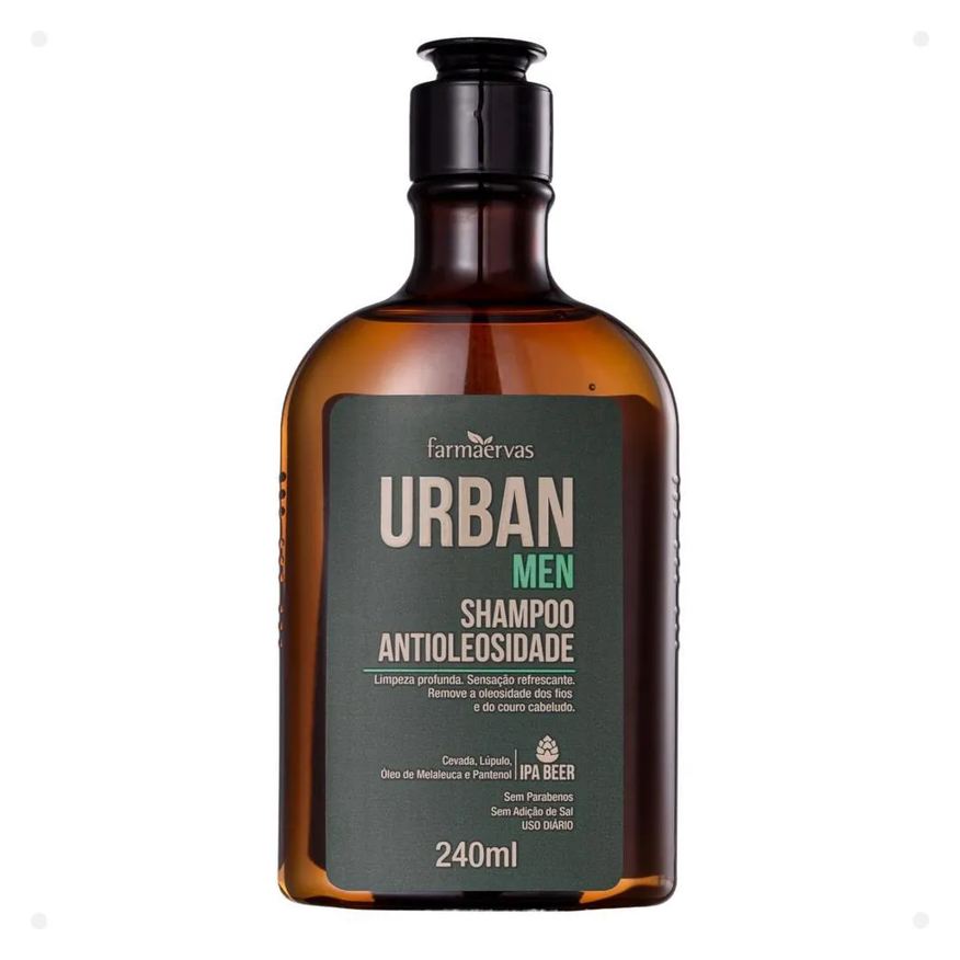 Farmaervas Shampoo Antioleosidade Urban Men 240ml