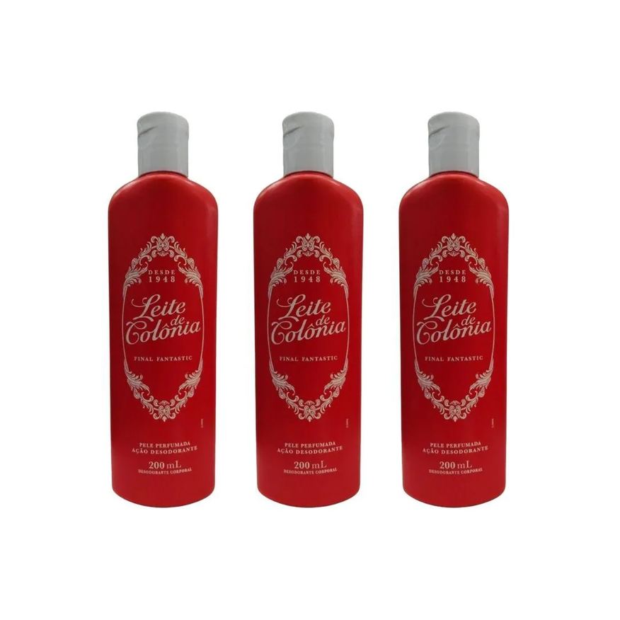 Leite De Colônia Leite de Colonia 200ml Final Fantastic - Kit C/ 3Un