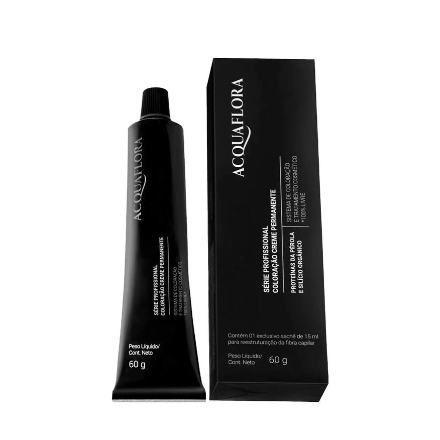 Acquaflora 3.66 Castanho Escuro Vermelho Intenso - Coloração Permanente 60g
