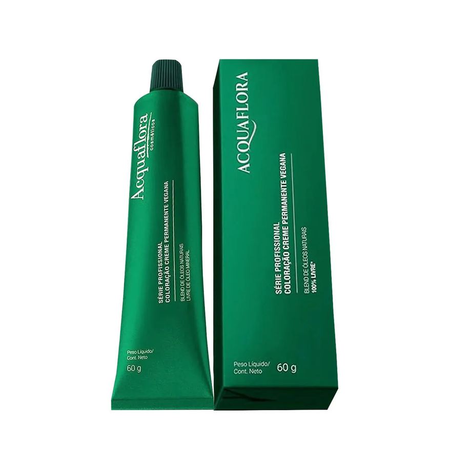 Acquaflora Vegana 8.34 Loiro Claro Dourado Acobreado - Coloração Permanente 60g