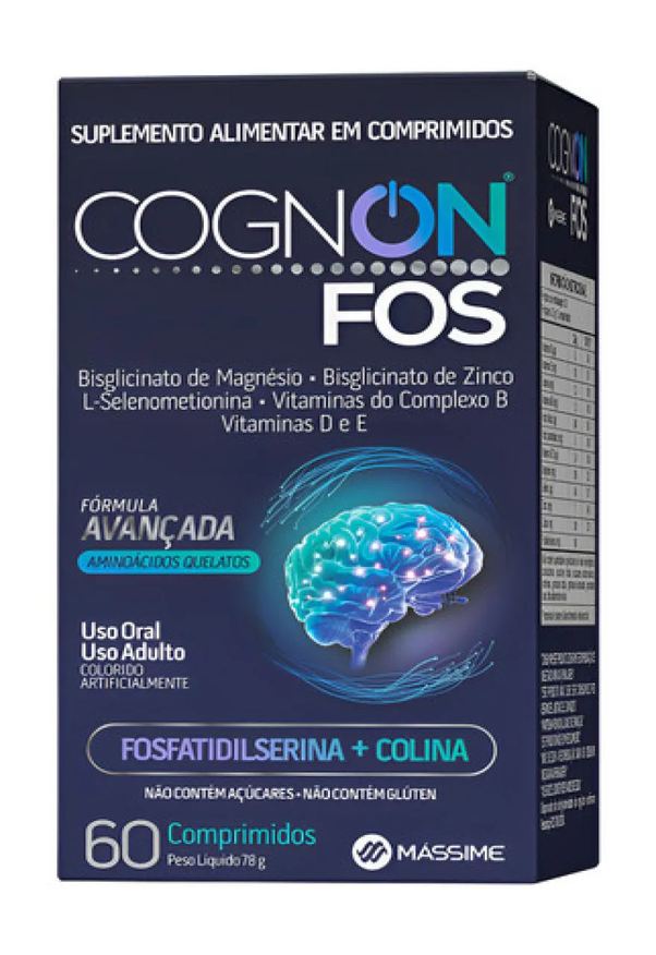 Massime Cognon Fos Vitaminas e Minerais P/ Memória 60cpr
