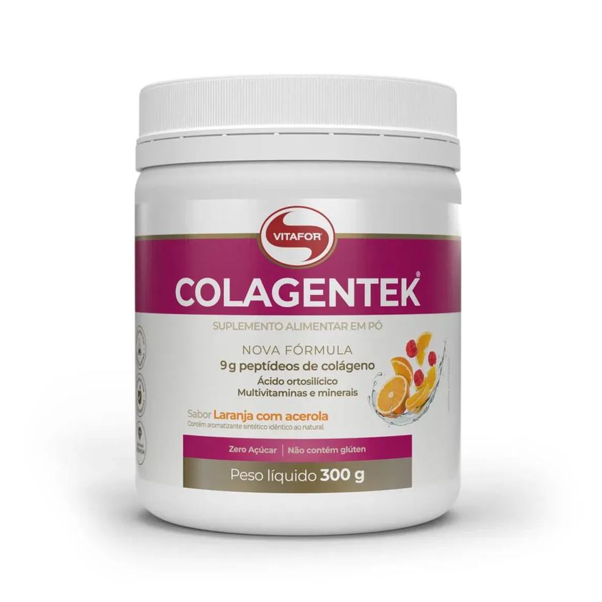 Vitafor Colagentek 300g Sabor Laranja com Acerola