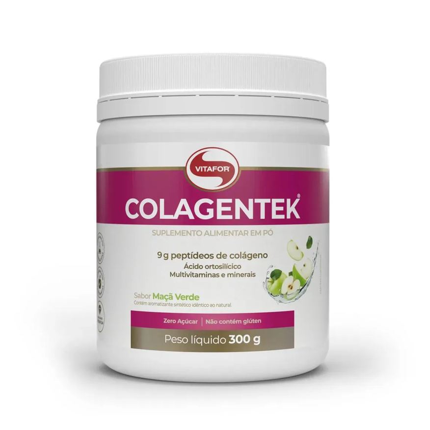Vitafor Colagentek 300g Sabor Maçã Verde