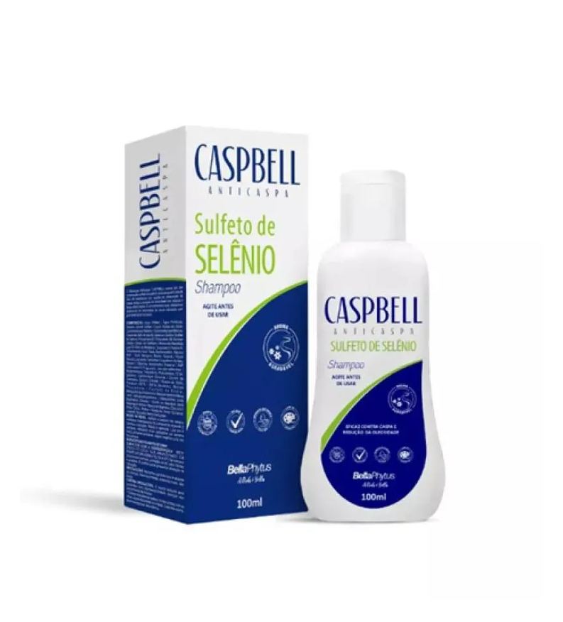 Bellaphytus Caspbell Shampoo Anticaspa Sulfeto de Selênio 100ml