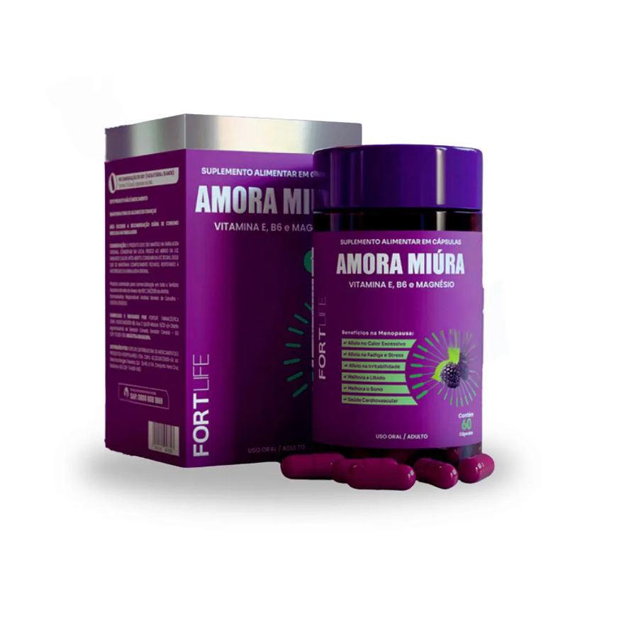 Fort Life Amora Miúra 1000mg 60 Cápsulas Fortlife