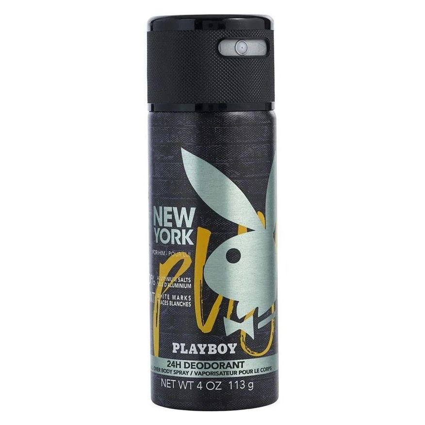 Playboy Água de Cheiro Masculina New York Spray Corporal 120ml