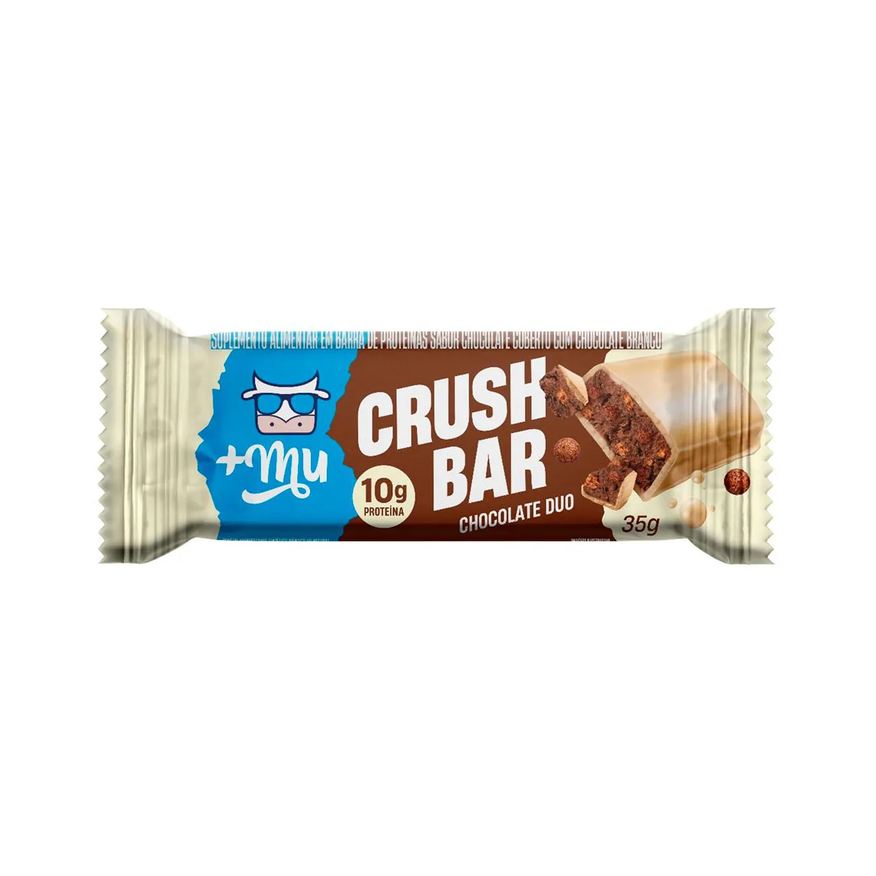 Mais Mu Barra de Proteína +Mu Crush Bar 2.0 Chocolate Duo 35g