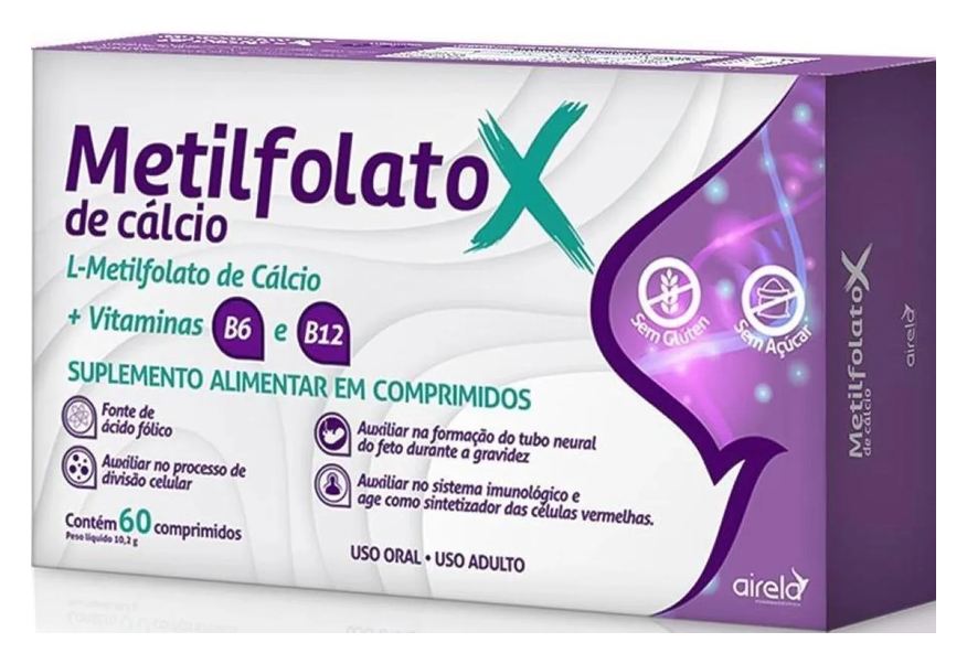 Airela Metilfolato de Calcio 60 Comprimidos