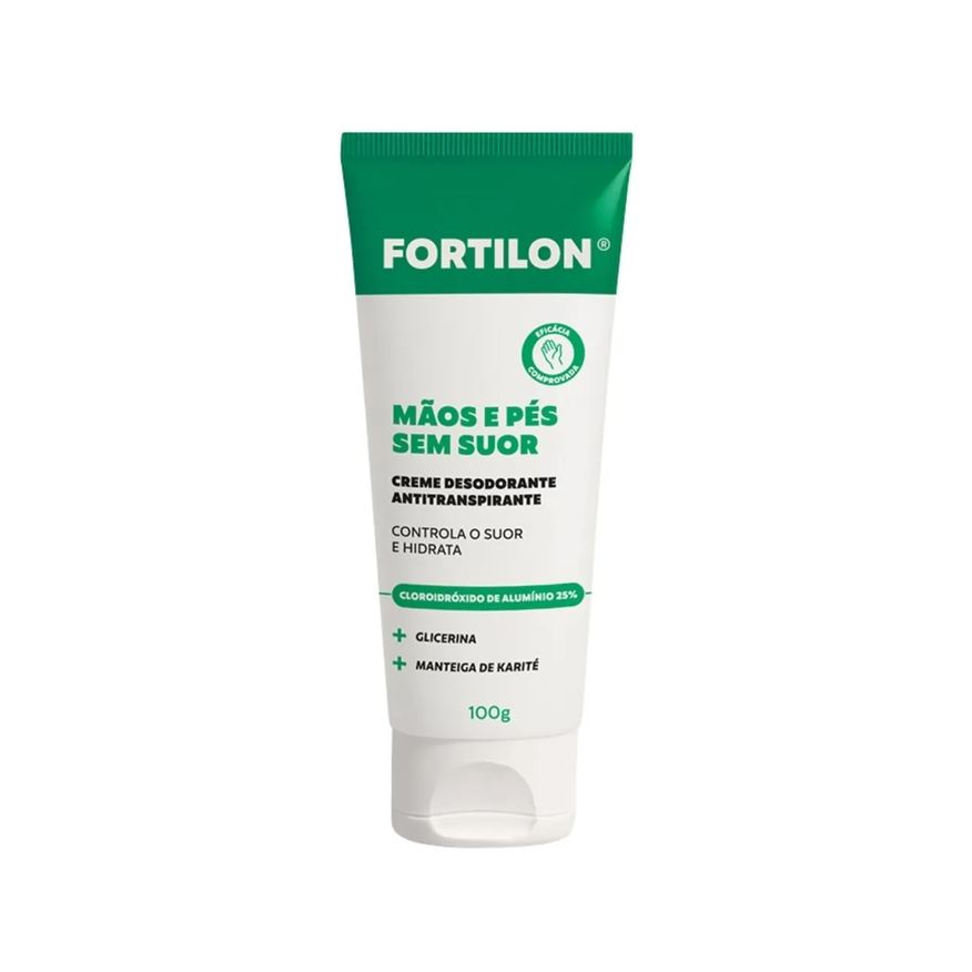 Desodorante Creme Antitranspirante Fortilon Mãos e Pés sem Suor 100g
