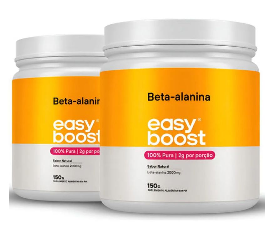 Easy Boost Beta Alanina 100% Pura Beta Alanine 150g Kit 2x Natural