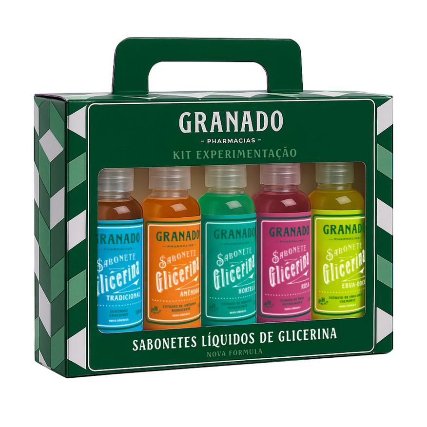 Granado Kit Sabonete Líquido Miniaturas 5 unidades de 120ml
