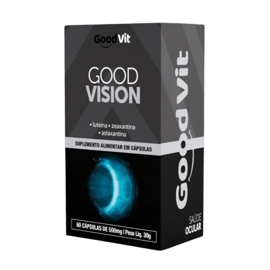 Good Vit Good Vision 60 Cápsulas Suplemento com Luteína, Zeaxantina, Astaxantina e Vitamina a