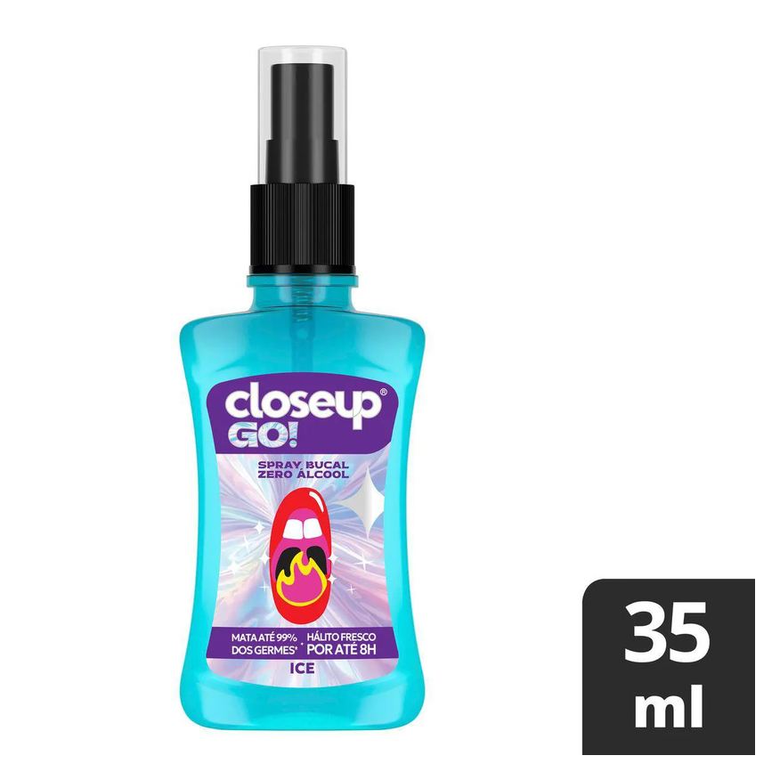 Closeup Spray Bucal Go! Ice Zero Álcool 35ml