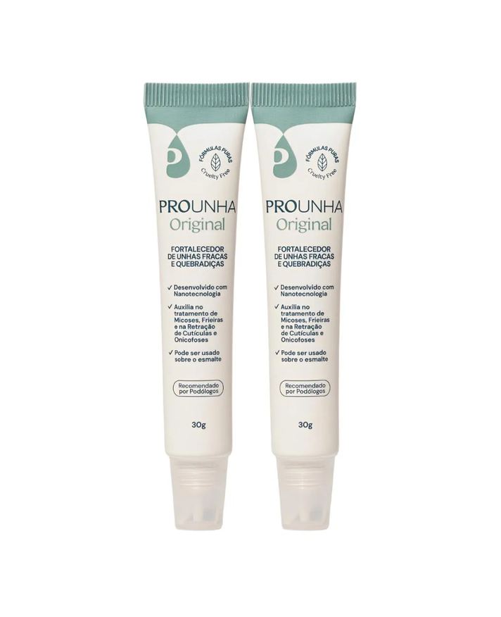 Pro Unha Kit C/ 2 Fortalecedores de Unhas Tea Tree Creme 30g