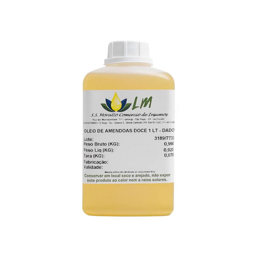 Distriol Óleo Vegetal 100% Natural Distrol Amêndoa Doce 1L