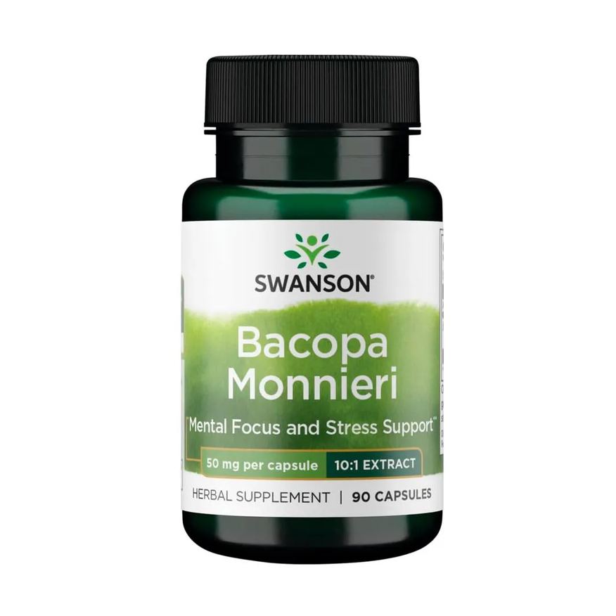 Swanson Bacopa Monniera 50mg 90 Cápsulas Importado