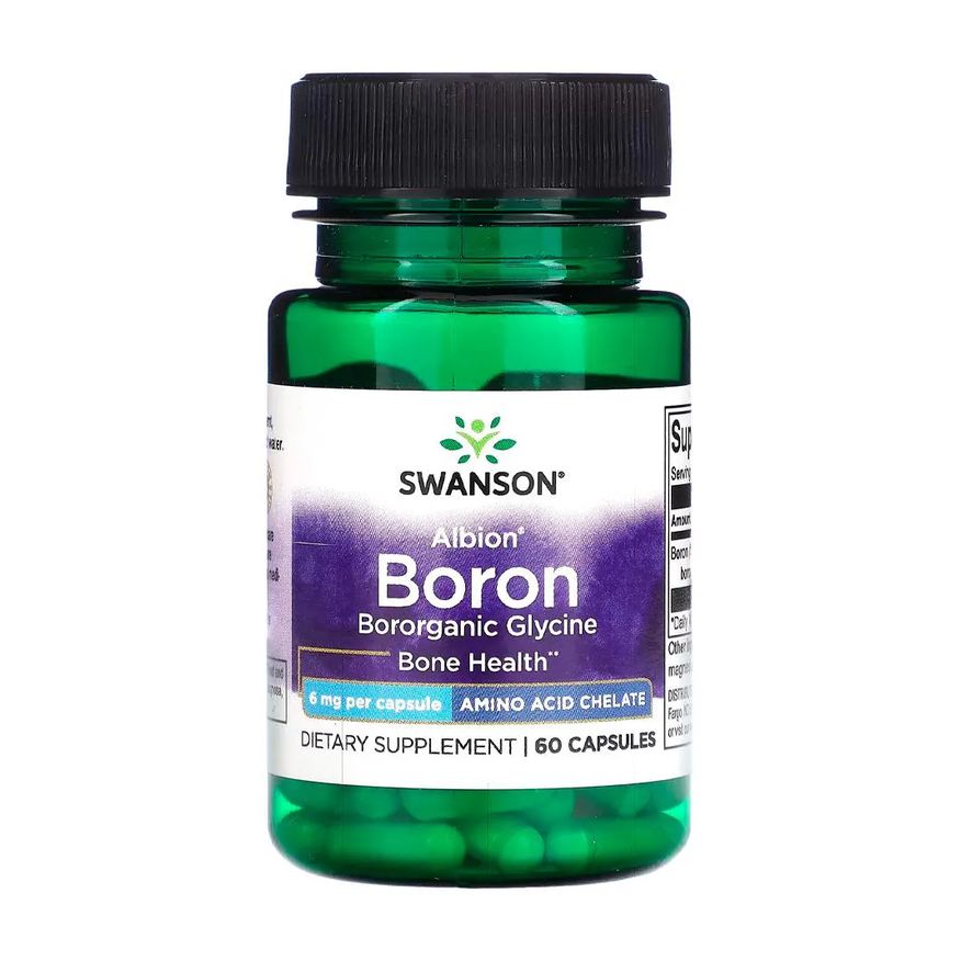 Swanson Boron Albion Glicina 6mg 60 Capsulas Importado