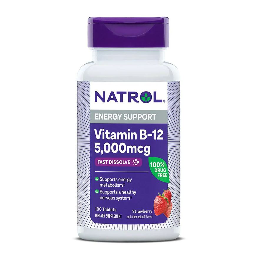 Natrol Vitamin B12 5000Mcg F/D Tab100 047469066727