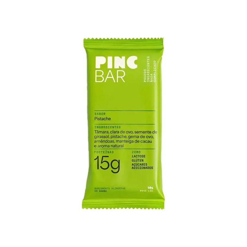 Pincbar Barra de Proteína Pistache sem Açúcar Pinc Bar 50g