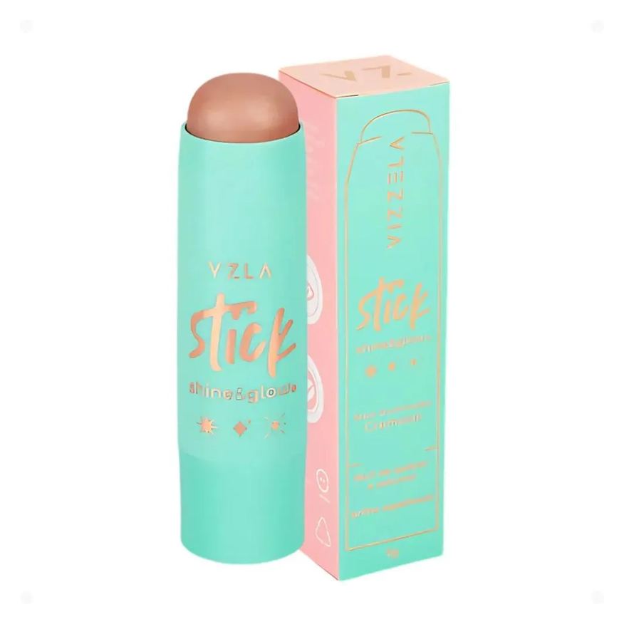 Vizzela Iluminador em Stick Cremoso Shine e Glow Cor 02 Vz112