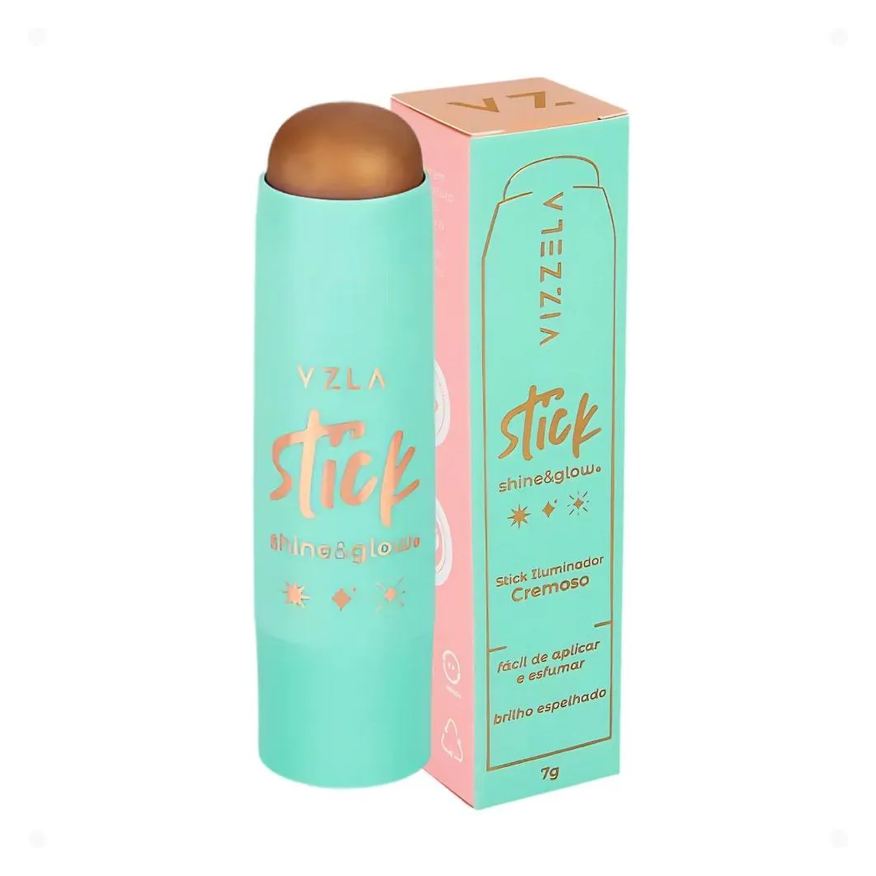 Vizzela Iluminador em Stick Cremoso Shine e Glow Cor 03 Vz112