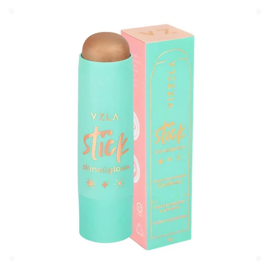 Vizzela Iluminador em Stick Cremoso Shine e Glow Cor 04 Vz110