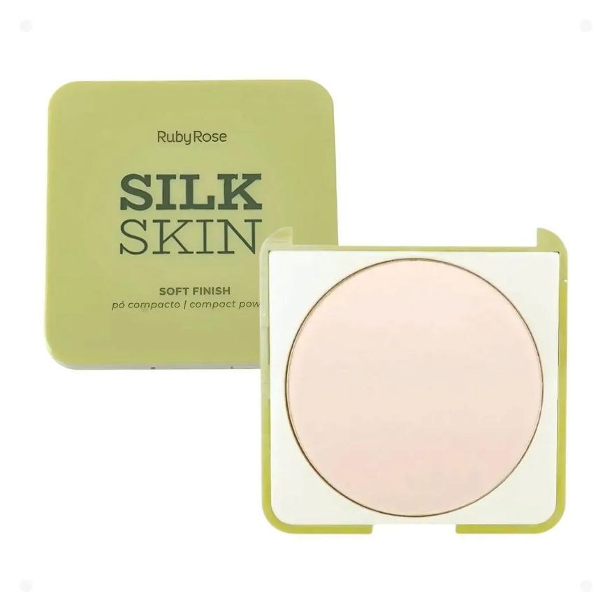 Ruby Rose Pó Compacto Silk Skin Soft Finish Acqua Hb-t1400-1