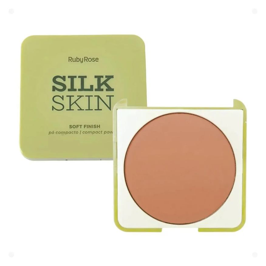 Ruby Rose Pó Compacto Silk Skin Soft Finish Medium 02 Hb-t1400-7