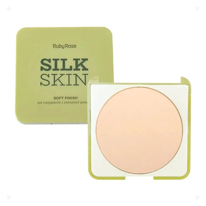 Ruby Rose Pó Compacto Silk Skin Soft Finish Sunlit Hb-t1400-2