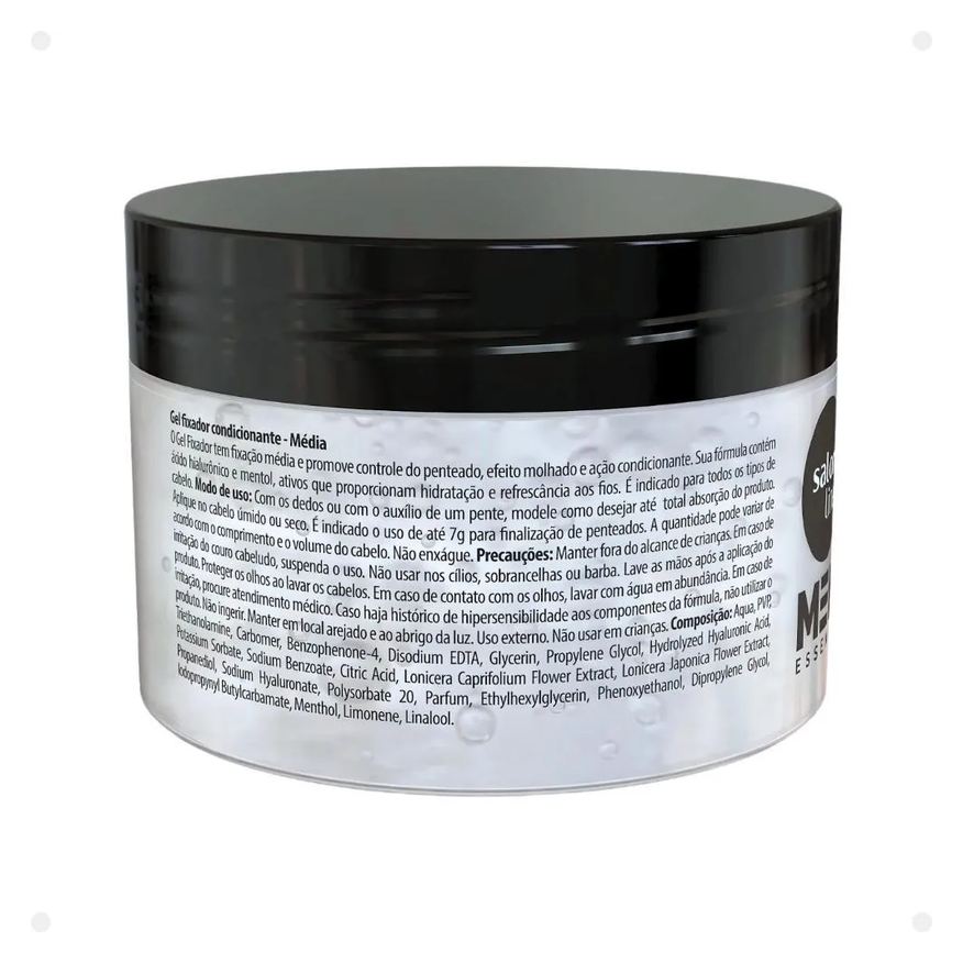 Salon Line Gel Fixador Men Essence Fixação Média Aspecto Molhado 300g