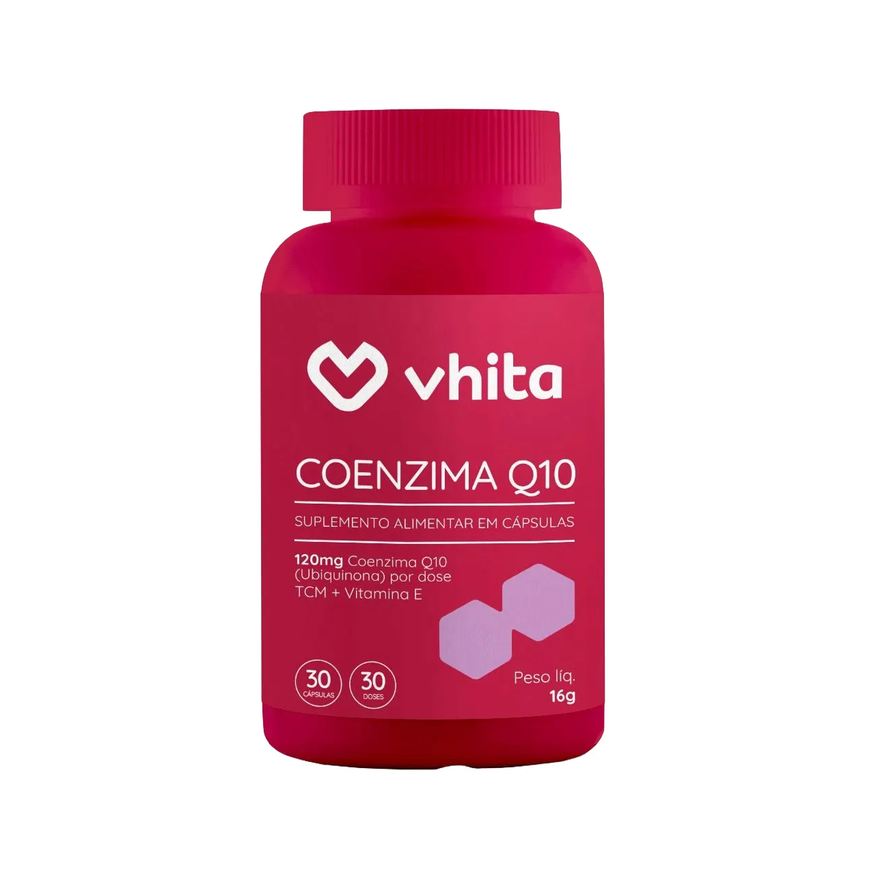 Vhita Coenzima Q10 120mg com Vitamina E 30 cápsulas