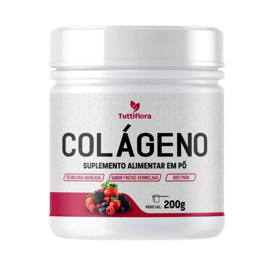 Tuttiflora Colágeno Hidrolisado 300g Sabor Frutas Vermelhas